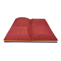 Panneaux muraux acoustiques 3D en feutre RPET autocollants, décoratifs, en fibre de polyester, isolation phonique, autocollants muraux