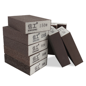 Siêu mịn 100mm vuông Bốn Mặt công cụ mài mòn máy Mài Khô giấy Mài dày xốp khối cát đồ nội thất kim loại cao - Product Image 1