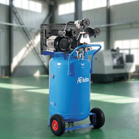 Compresseurs d'air industriels avancés à entraînement par courroie, 3HP, 10 bars, réservoir vertical de 150L, pompe en fonte CE, pour l'entretien automobile