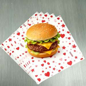 Papel de Envolver para Sándwiches Laminado Antigrasa Canteen, Papel Encerado Desechable Personalizado para Hamburguesas y Pollo, Mantel Individual - Product Image 6