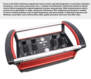 CE FCC Certified Industrial Wireless <b>Remote</b> <b>Control</b> for Lifting Equipment and Hydraulic Valve - Product Image 4