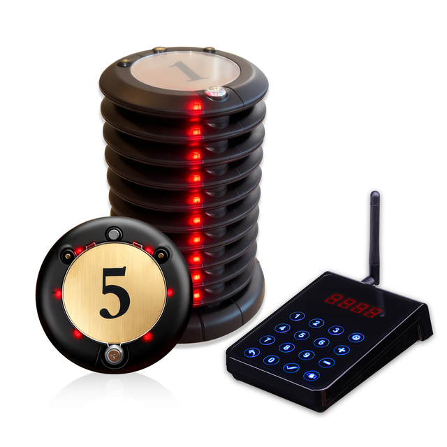 High Quality Queue Self Service Management System Wireless Restaurant Coaster Pager System