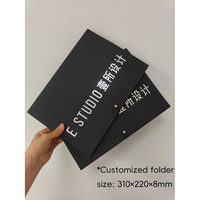 Carpeta de Presentación Personalizable de Papel Especial Premium, Multi-Tamaño, Multi-Material, para Documentos Empresariales, con Personalización de Marca