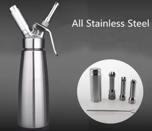 Batidor de Crema Profesional de Aleación de Aluminio Ecológico de 500 ml al por Mayor con Logotipo Personalizado para Dispensador de Crema para Café - Product Image 4