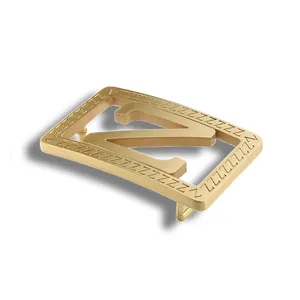 Wholesale Etched Die Casting Letter Z Gold Plated Quick Release Buckle Belt Buckle Strap