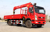 Camion grue monté Dongfeng 4x2, grue télescopique de 8 tonnes pour levage de charges