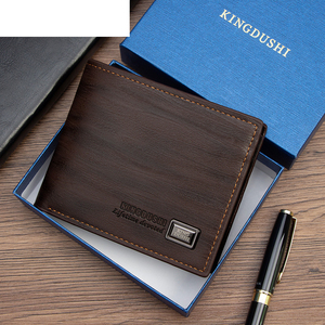 Nuovo Design Elegante Portafoglio in Pelle PU per Uomo Semplice Casual Corto Portafoglio <span class=keywords><strong>Maschile</strong></span> Piccolo <span class=keywords><strong>Porta</strong></span> <span class=keywords><strong>Carte</strong></span> di Credito con Scatola - Product Image 6