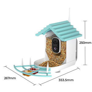 Thông minh chim xem thiết bị ngoài trời Hoang Dã <span class=keywords><strong>Bird</strong></span> Feeder <span class=keywords><strong>Bird</strong></span> feeders cho ngoài trời với rõ ràng hơn tầm nhìn ban đêm năng lượng mặt trời Powered - Product Image 6