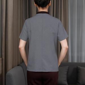 Uniformes <span class=keywords><strong>de</strong></span> Limpieza para Hotel, Impermeables y Transpirables, <span class=keywords><strong>de</strong></span> Poliéster/Algodón, para Personal Unisex, Manga Corta, Tallas L-5XL, para Uso <span class=keywords><strong>de</strong></span> Limpieza - Product Image 3