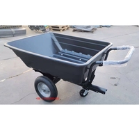 Ultimate Heavy Duty Premium ATV Trailer Wagon Cart Big Poly Dump Cart pour outils Chariot utilitaire haut de gamme