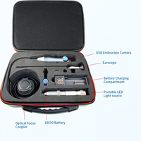 Endoscope vétérinaire Snuke LN-S346 USB2.0 Full HD 1080p avec source lumineuse portable et coupleur, certifié CE ISO, pour la santé canine