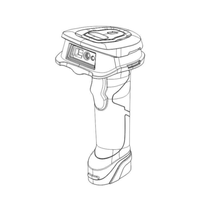 Atek AT-500 Pistolet scanner de codes à barres et de codes QR 2D 1D haute vitesse et haute précision avec fil et utilisation durable