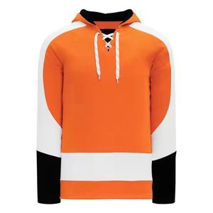 Nouveaux sweats à capuche en jersey brodé de haute qualité, personnalisés, en polaire d'hiver, pour le hockey sur glace, avec lacets - Product Image 1