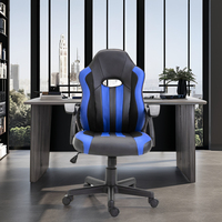 Chaise de course pivotante pour enfants populaire Accoudoir ergonomique Petite chaise d'étude et de jeu avec cuir synthétique Beau style pour les jeunes