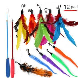 Jouets pour chat en forme de baguette, accessoires et remplacements en plastique écologique, papillon, style sportif de dessin animé, jouets interactifs pour chat en forme de baguette - Product Image 4