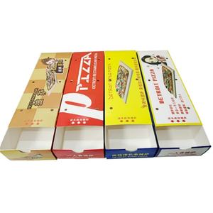 Thickened Disposable Rectangular <b>Pizza</b> Packaging <b>Box</b> for One Person Snack <b>Box</b> - Product Image 3