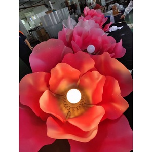 Fleurs d'art mural en acrylique moderne, grandes sculptures fleuries de fleurs en acrylique, décoration d'œuvres d'art suspendues au mur 3D - Product Image 1