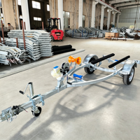 Remorque pour bateau galvanisée, fabrication directe d'usine, remorque pour bateau de haute qualité