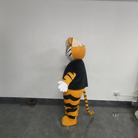 Costumes de mascotte de tigre de dessin animé personnalisés pour adultes unisexe pour fête d'Halloween