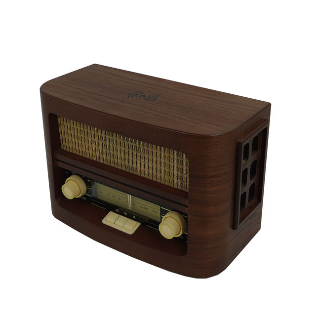 Factory Direct Retro Wooden Portable Radio with BT FM/AM Consumer Electronics