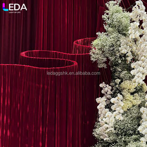 LEDA Outdoor White Metal Wave <b>Frame</b> Customized <b>Wedding</b> Background <b>Frame</b> Backdrop Arch for <b>wedding</b> - Product Image 2