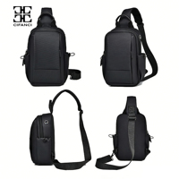 Promotion Personnalisée ODM/OEM Imperméable Multifonction Mode Grande Capacité Nouveau Sac Poitrine Décontracté Tendance Affaires Haute Qualité pour Hommes
