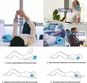 Neck Cervical Shoulder Chiropractic Relaxer Support Traction Pillow Neck Stretcher Shoulder Relaxer Massage Pillow