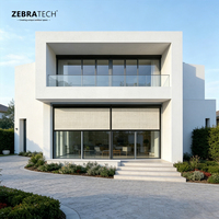 Pérgola Bioclimática con Persianas Eléctricas Integradas para Exteriores, Sistema Antiviento con Rieles Deslizantes, Garantía de Sombreado Estable y Resistencia al Viento Fuerte