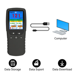 Portable 8-in-1 Multi Gas Dust Particle Detector Handheld OLED Meter for <b>Home</b> Hotel Measures PM2.5/PM1.0/PM10 Battery Garage - Product Image 4