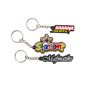 Llavero de PVC personalizado con logotipo 2D de fábrica integrada, de doble cara, de cloruro de polivinilo suave, para regalo corporativo. - Product Image 5