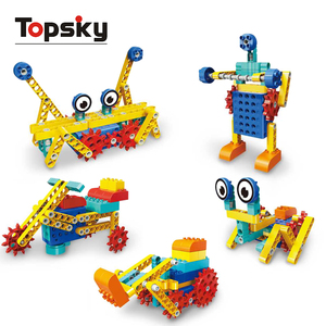 Set di Costruzioni Educativo Creativo per Bambini, Blocchi Elettrici con Ingranaggi Fai-<span class=keywords><strong>da</strong></span>-Te, Giocattolo Ingegneristico Multiforme - Product Image 2