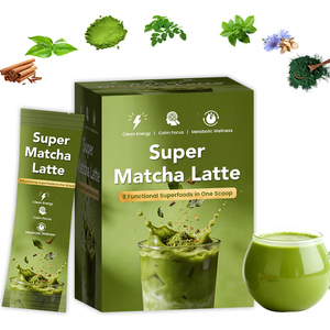 Matcha <span class=keywords><strong>en</strong></span> <span class=keywords><strong>Polvo</strong></span> OEM (8 Ingredientes) con Moringa y Canela de Ceilán, Mezcla Calmante <span class=keywords><strong>para</strong></span> Latte Super Matcha, Empaque Personalizado <span class=keywords><strong>en</strong></span> Caja, MOQ 200 - Product Image 1