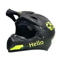 Casque de moto intégral certifié DOT en ABS pour la sécurité en tout-terrain, VTT, karting et descente