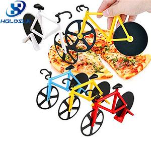 Rotella Tagliapizza a Forma <span class=keywords><strong>di</strong></span> Bicicletta in Acciaio Inossidabile, Personalizzabile, Divertente e Sicura per Alimenti, con Supporto per Tagliare la <span class=keywords><strong>Pizza</strong></span> - Product Image 3