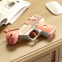 Neue Ratespiel-Pistole Radieschen-Pistole Entspannungsspielzeug aus Kunststoff Pädagogisches Steine-Papier-Schere Kinderspielzeug Neuartiges Geschenk