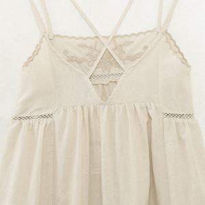 Vestidos Casuales de Algodón en Oferta, Vestido de Verano para Mujer, Nuevo Vestido Midi de Algodón y Lino Bordado a la Moda - Product Image 3