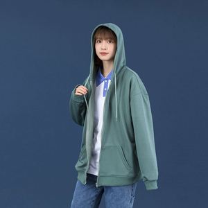 Sudaderas con Capucha y Logotipo Personalizado, Primavera, 260 g/m², Verde, 100% Poliéster, Ligeras, con Cierre, para Gimnasio - Product Image 5