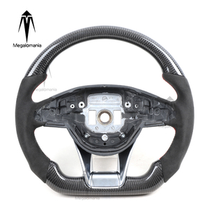 Volante <span class=keywords><strong>de</strong></span> Cuero y Fibra <span class=keywords><strong>de</strong></span> Carbono Compatible con Mercedes-Benz W205 W204 W222 C63 GLA GLC A45 E63 S63 G63 GLS - Product Image 1