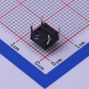 TS-1002-04326 Tactile Switch Through hole Component (THT)-4P,6x6mm Switch Single Pole Single Throw Round Button Through Hole 6mm - Product Image 2