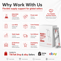 NAD Plus 1000mg Formule Bien-être Cellulaire – Stock US – Unité Unique – Fournisseur Dropshipping pour Vendeurs E-commerce