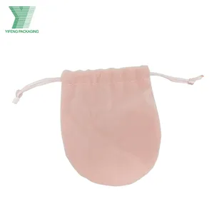 럭셔리 핑크 사용자 정의 로고 종이 튜브 보석 반지 선물 포장 상자 벨벳 파우치 가방