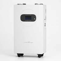 Système de stockage d'énergie tout-en-un sur roues Aibei TTEV3.6K/24V+7KWh 24V 7KWh 7kW 100Ah avec onduleur, 67kg, en acier galvanisé blanc