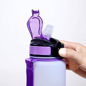 Botella de agua de plástico portátil transparente Bpa Yoga Fitness deportes nuevos artículos logotipo personalizado impreso botella de agua vidrio regalo de negocios - Product Image 6
