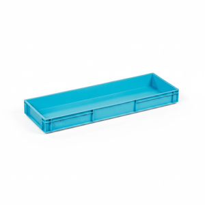 KT 4111 Heavy Duty Plastic Euronorm <b>Crate</b> Solid Industrial Storage <b>Box</b> - Product Image 2