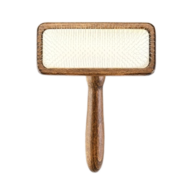 Factory Wholesale Custom Logo Solid Wood for Dogs and Cats Stainless Steel Needle Pin Airbag Pet Grooming Brush Pet Brush