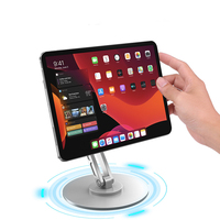 Support de table magnétique pliable réglable à 360 degrés en alliage d'aluminium pour iPad Pro 11 pouces et 12.9 pouces Air