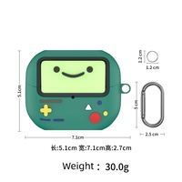 Housse de protection en silicone pour écouteurs Buds 3+/Pro/3/3 Pro, style console verte, housse de protection pour écouteurs