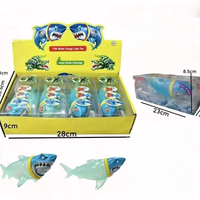 Jouet Squishy Requin Changeant de Couleur, Rempli d'Eau Pure, Rebond Rapide, Jouet Sensoriel Anti-Stress, Boîte de Présentation, Cadeau, Jouet à Presser