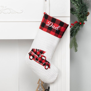 Trâu kẻ sọc thả thêu tên giáng sinh thả cá nhân giáng sinh thả - Product Image 5