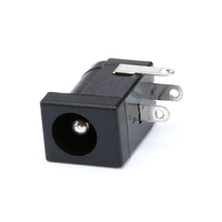 Connecteur d'alimentation CC DC-005 2,5*5,5 mm 12V 3A à montage sur panneau en plastique pour fournitures électriques, comprend des fiches mâles + une prise femelle